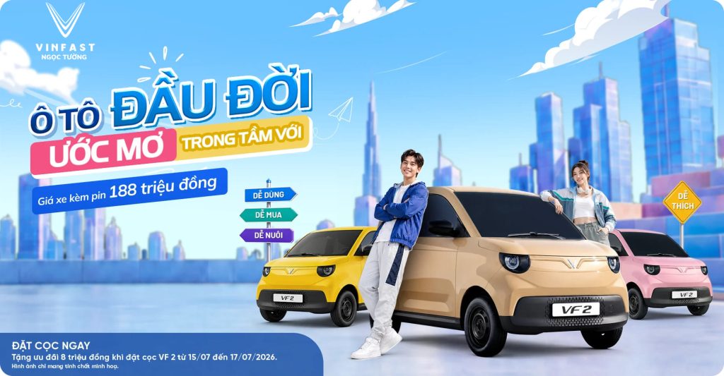 Đặt cọc xe VF 2