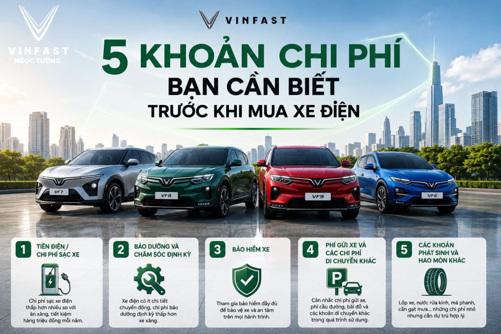 5 Khoản Chi Phí Khi Mua Ô tô Điện