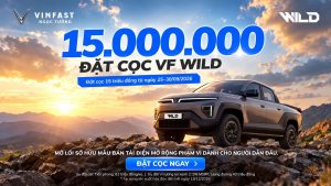 Đặt cọc VF WILD từ 15 triệu đồng