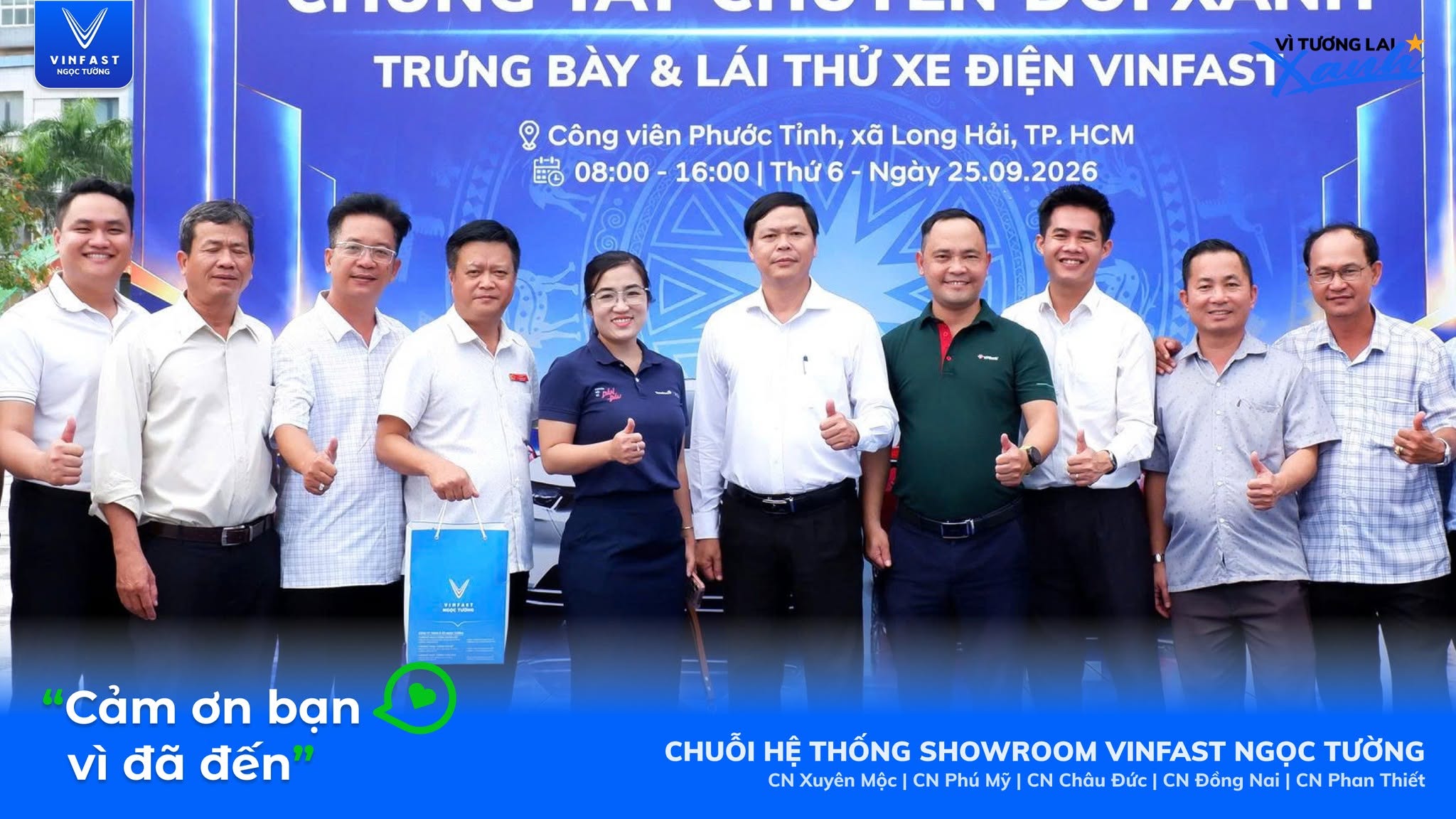 Tổng Kết Sự Kiện Lái Thử Xe Điện VinFast Tại Long Hải Ngày 25/09/2026