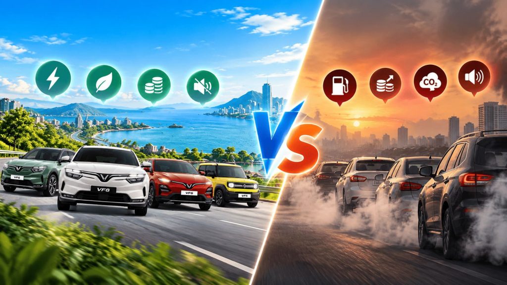 Xe Điện VinFast Có Gì Khác Biệt So Với Xe Xăng?