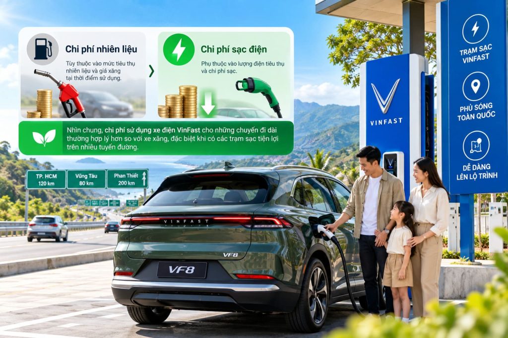 Xe Điện VinFast Đi Đường Dài Có Tiện Không?